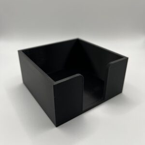 Post-It note holder in the color black