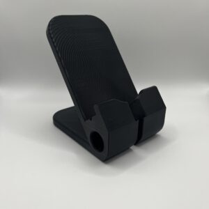 Universal modern phone holder in the color black
