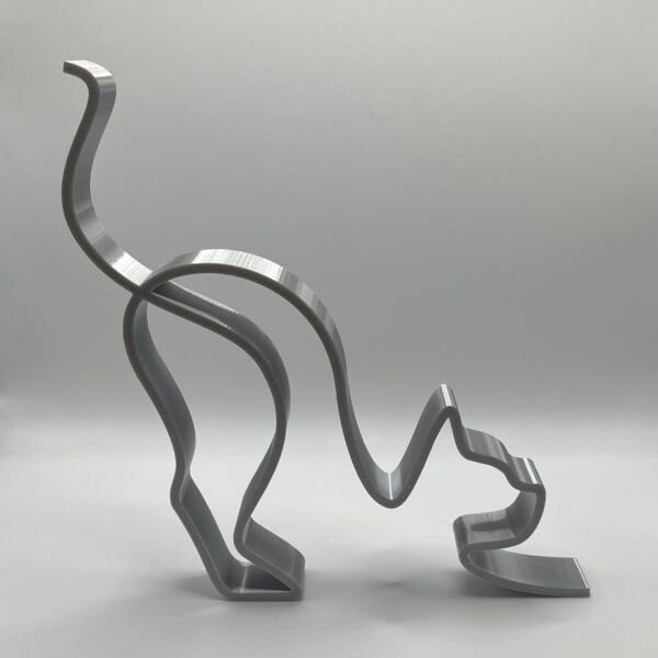 Minimalist Cat Sculpture – Sleek and Modern Decorative Figurine for Home Decor - Image 3