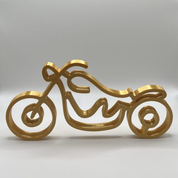 Minimalist Motorcycle Sculpture – Figurine Gift for Riders - Image 2